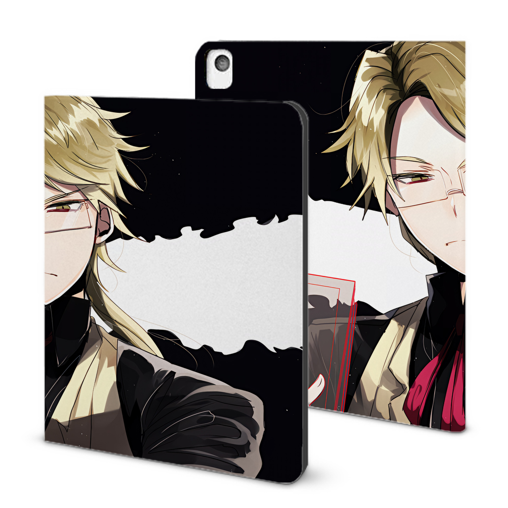 （画像用） 文豪ストレイドッグス Bungo Stray Dogs IPadケース ペンホルダー付き ブックスタイルデザイン